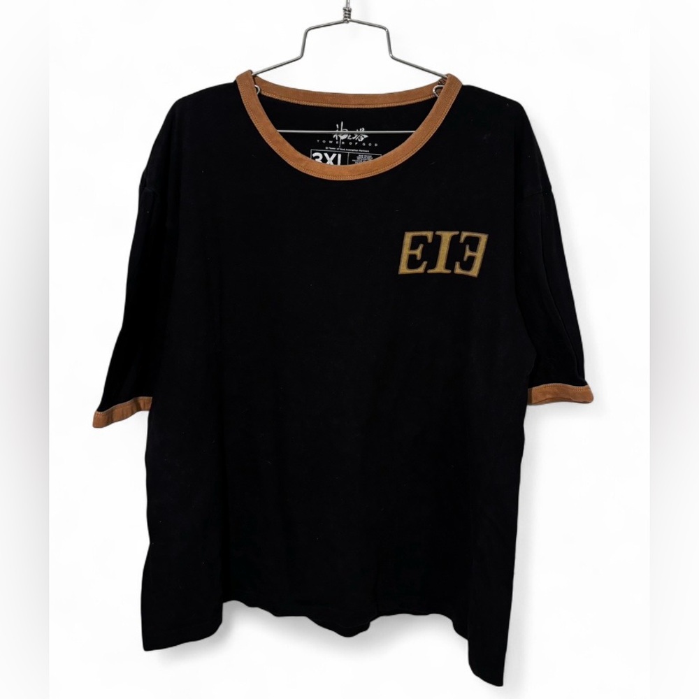 Loot Crate Black Tee with Brown Trim Anime Size 3XL